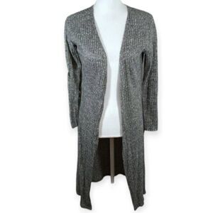 SEE YOU MONDAY GRAY LONG CARDIGAN SZ.M EUC